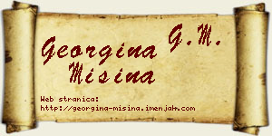 Georgina Mišina vizit kartica